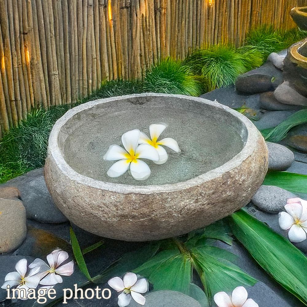睡蓮鉢 石 大型 おしゃれ 庭 つくばい 手水鉢 蹲 水鉢 メダカ鉢 金魚鉢