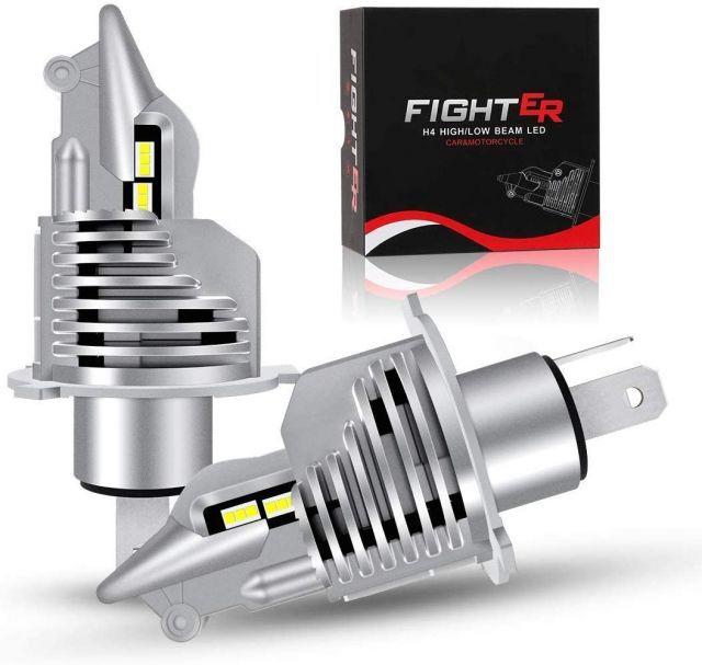 H4 led ヘッドライト Hi/Lo 新車検対応 車/バイク用 16000LM 54W 12V/24V車対応 ハイブリッド車 EV車 ホワイト 6500K LEDバルブ 2個入 1年保証