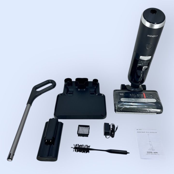 1-2W 生活家電・空調 Mindo （ブラック） 水拭き掃除機