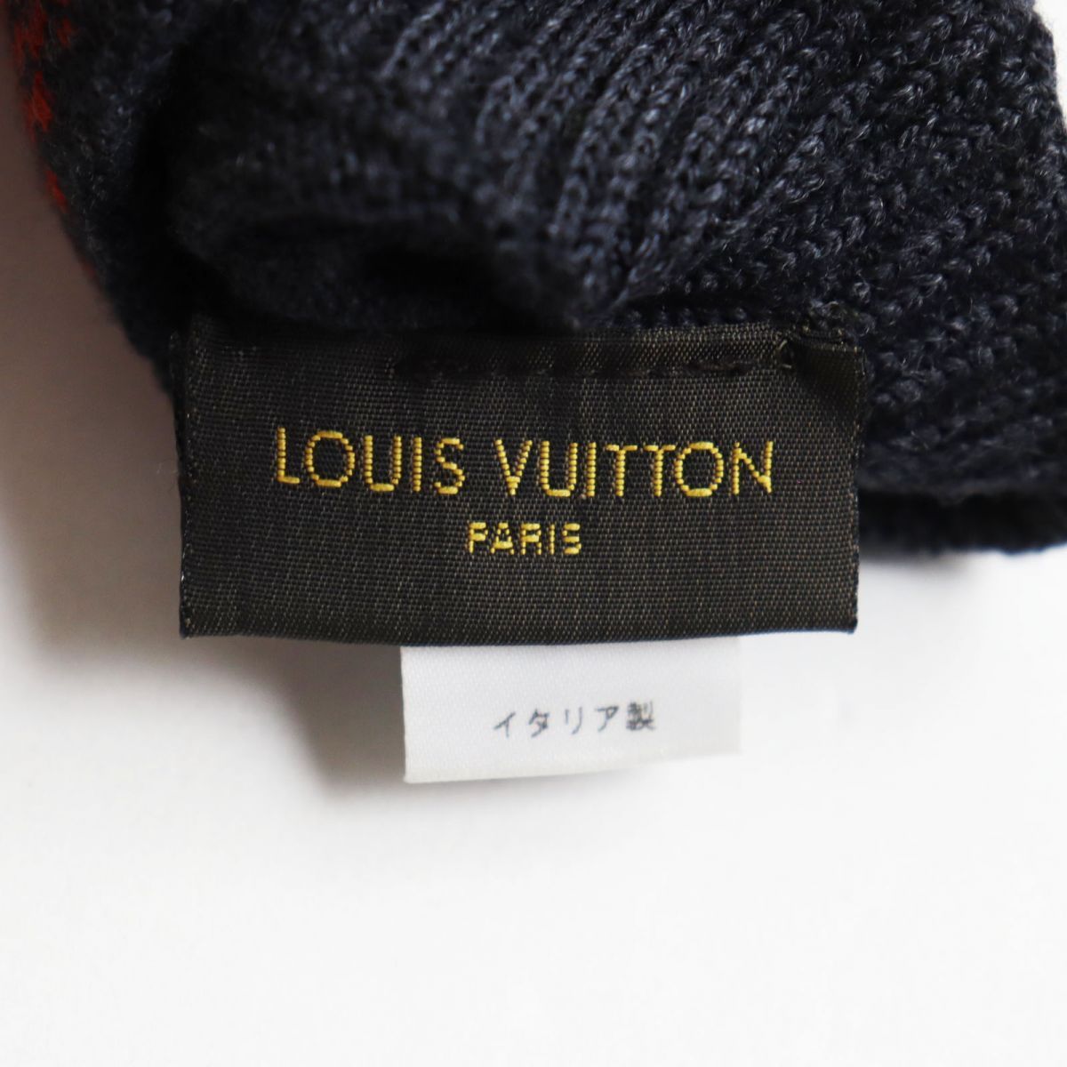 極美品○LOUIS VUITTON ルイヴィトン M75384 ウール100％ ダミエ柄 LV