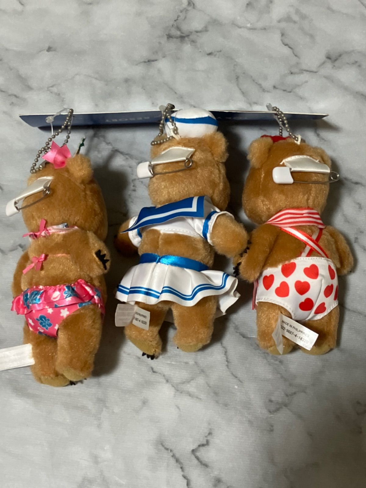 カントリーベア ぬいぐるみバッジ バブルス バニー ビューラ