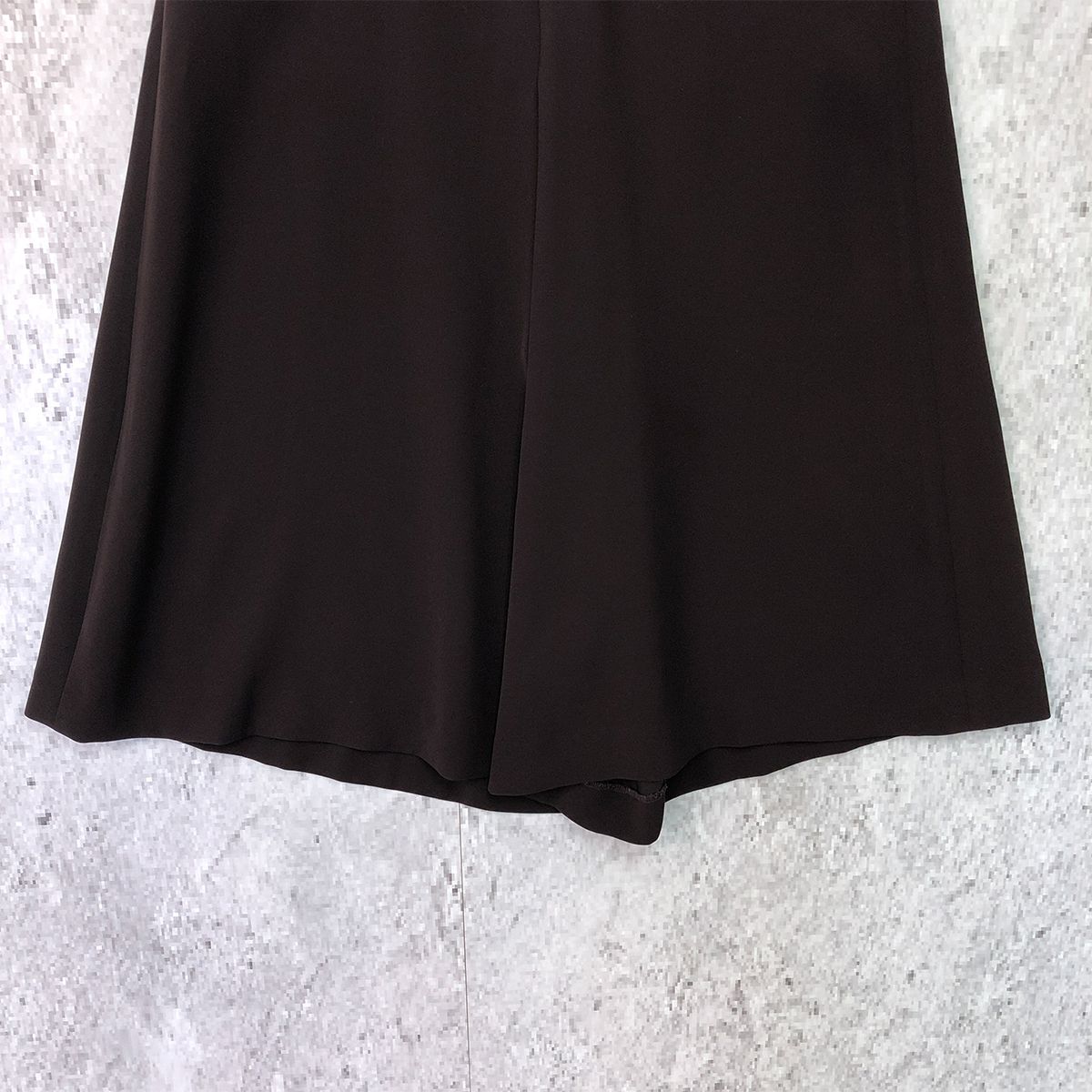 GVGV・ジーヴィジーヴィ・クロップドパンツ・36 G.V.G.V. ジーヴィジーヴィ クロップド フレア パンツ ブラウン