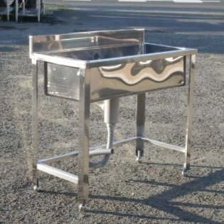  業務用 ステンレス 1槽 シンク W 900 D 450 H 800 90 mm 厨房 槽内寸 深230 cm その他 キッチンツール