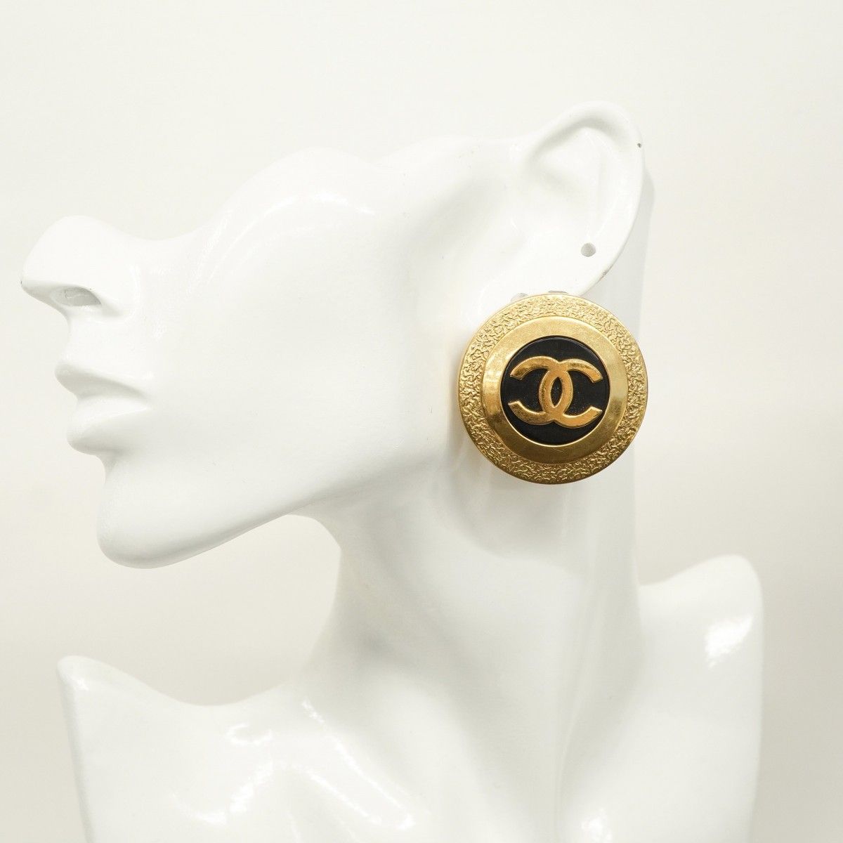 5jeb0198】シャネル イヤリング ヴィンテージ ココマーク 丸型  