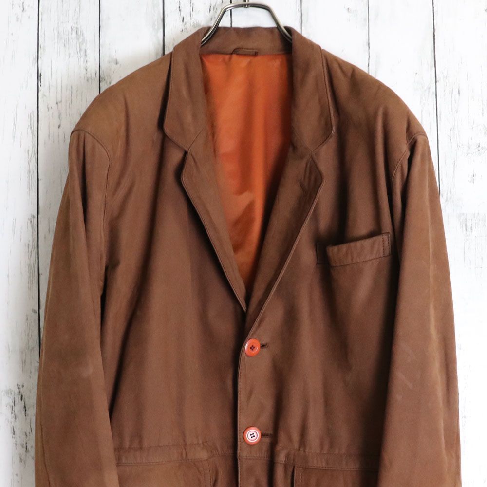 SETTE ARCOBALENO 本革 羊革 ヌバックレザージャケット ウエスト 
