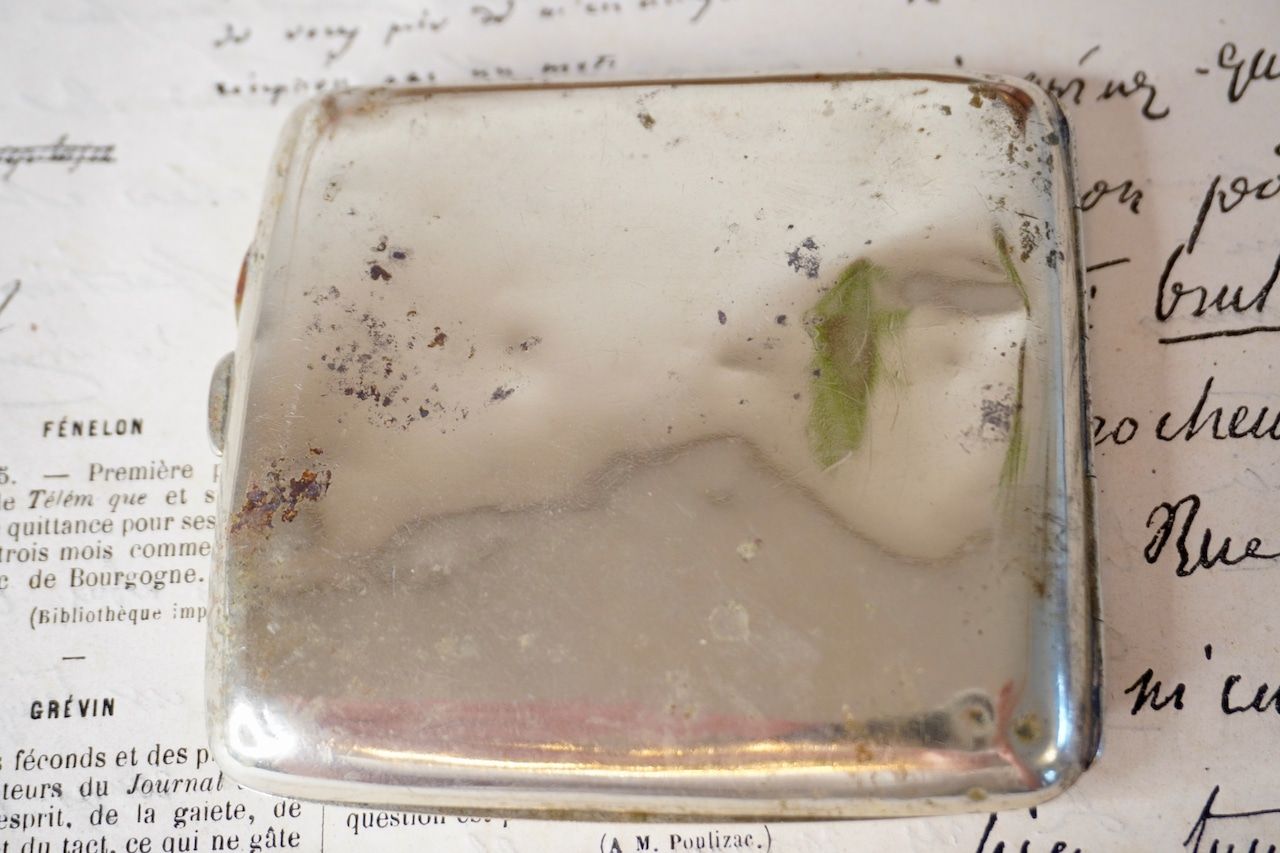 イギリス アンティーク シルバープレート シガレットケース