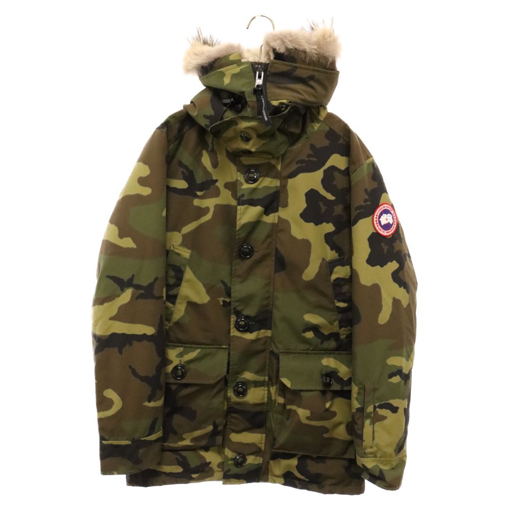 CANADA GOOSE (カナダグース) ×SOPHNET. BROOKFIELD PARKA 2304JM/SOPH-156176  ブルックフィールドパーカー ファー付き2WAYダウンジャケット カモフラ総柄 グリーンカモ - メルカリ