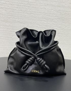 【限定セール】LOEWE ブラックレザー ショルダーバッグ other - ロエベ LOEWE フラメンコクラッチミニ ショルダーバッグ