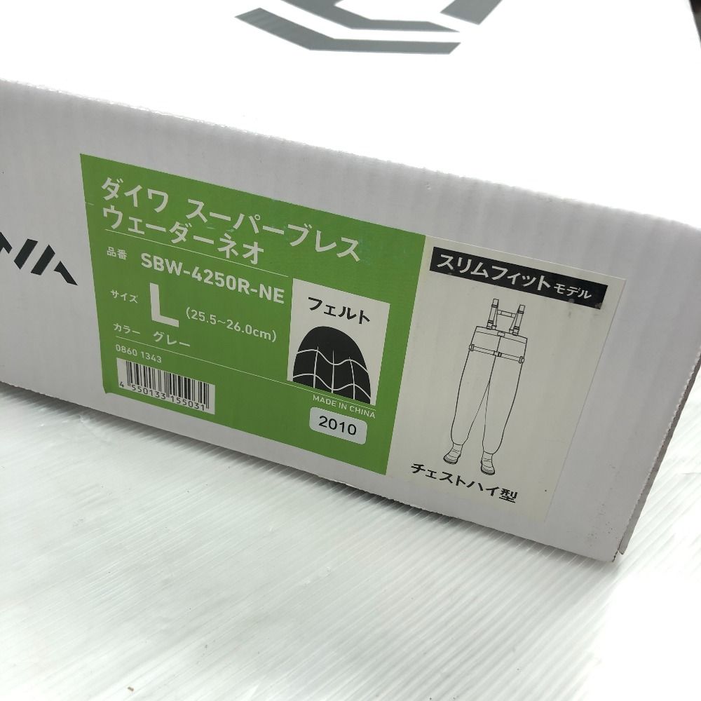 DAIWA - ΣΣDAIWA ダイワ スーパーブレスウェーダーネオ #グレー Lサイズ SBW-4250R-NE Amazon | ダイワ(DAIWA) タイトフィットスーパーブレス