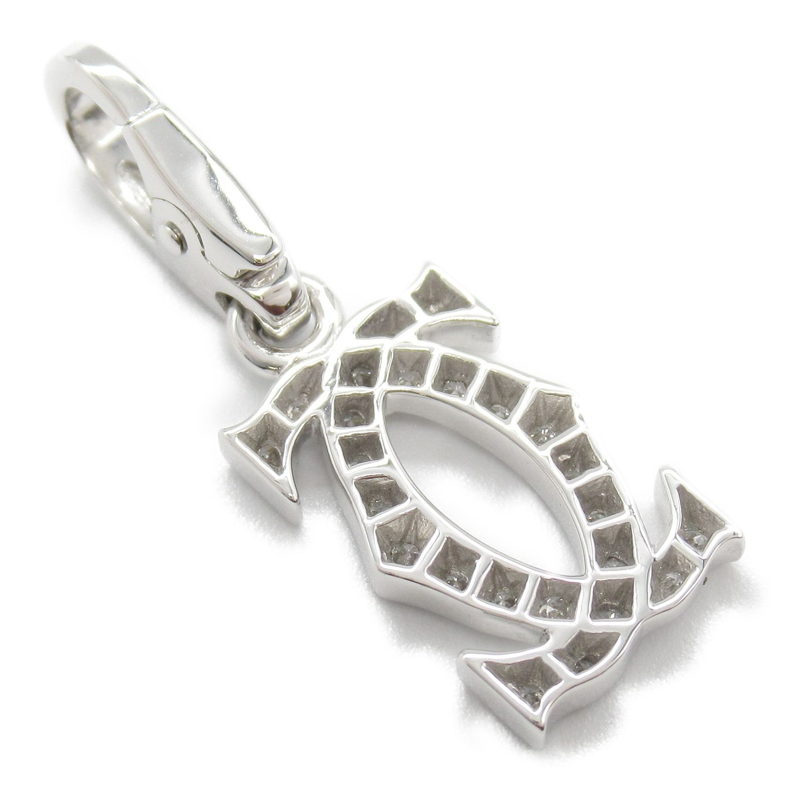 カルティエ 2C ダイヤ チャーム ペンダントトップ - メルカリ