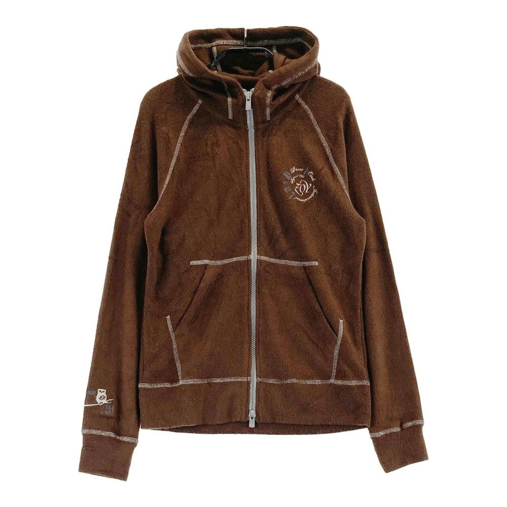 サイズ：38 ZOY ゾーイ 起毛 ジップパーカー ブラウン系 [240101360219