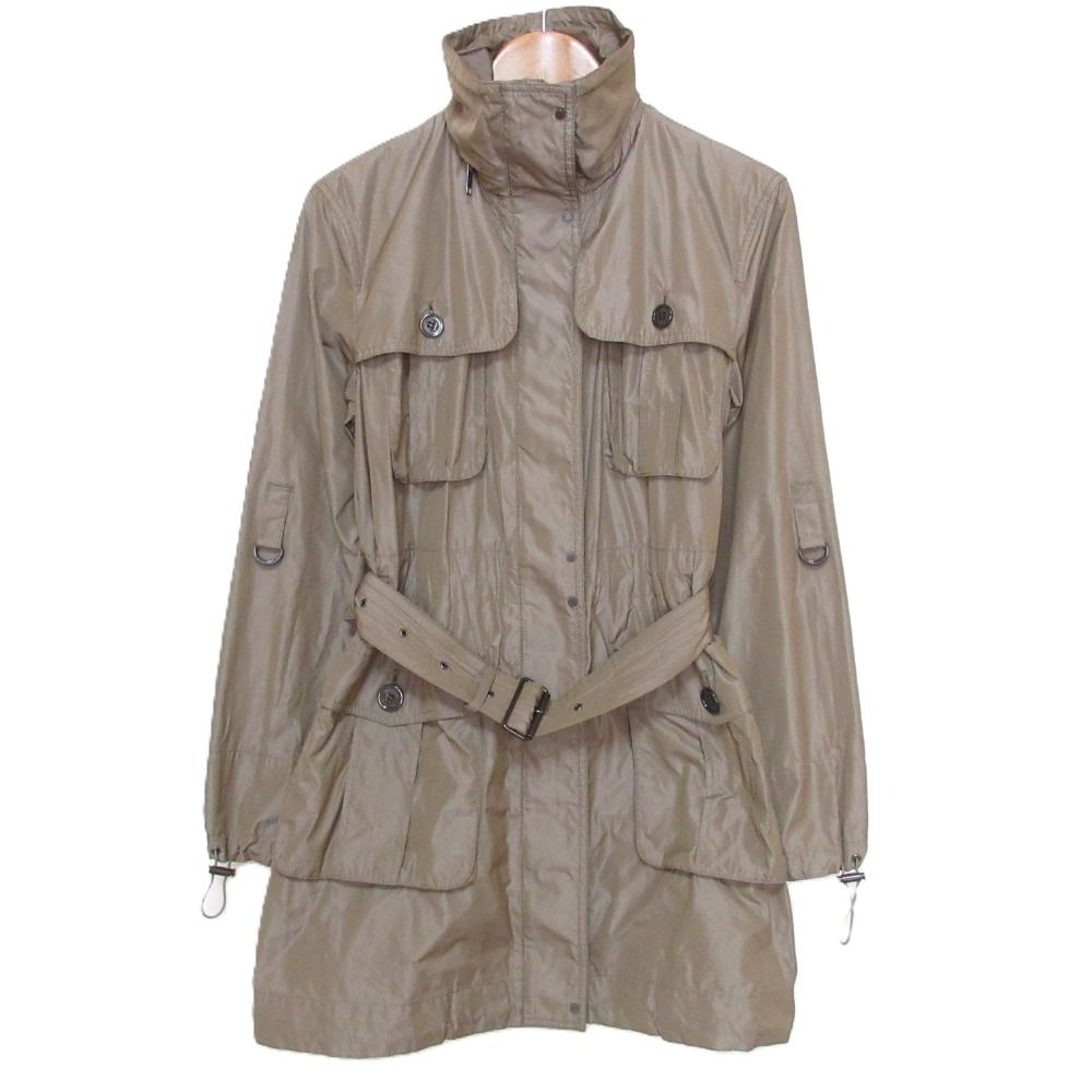 BURBERRY LONDON バーバリーロンドン ベルテッド シングル トレンチコート 38 ブラウンベージュ レディース 古着