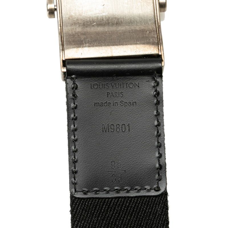 Louis Vuitton レザー ベルト M9801 黒 ルイヴィトン M9801 サン