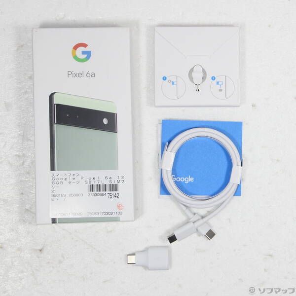 スマートフォン・携帯電話 〔品〕 Google Pixel 6a 128GB セージ GB17L