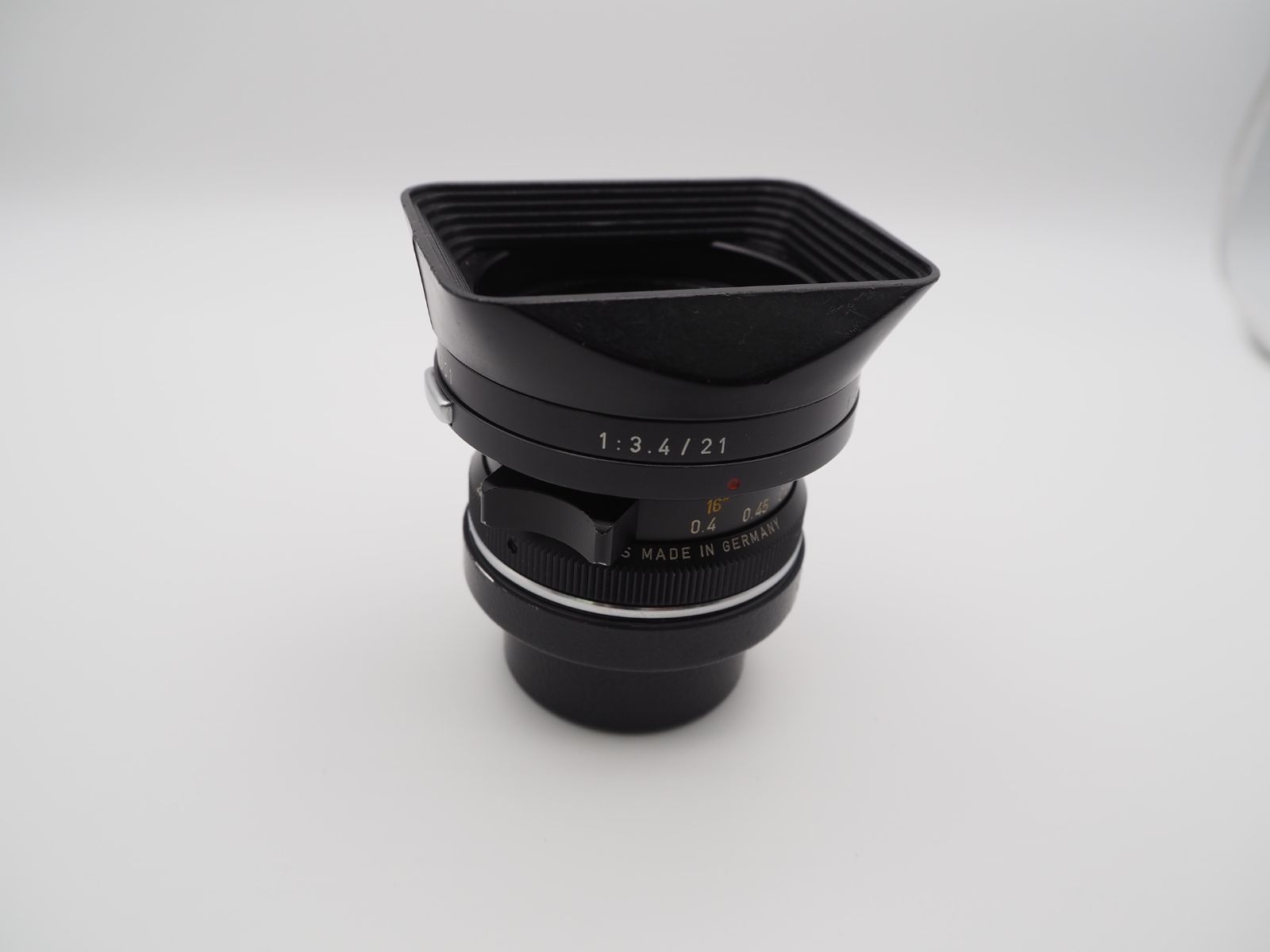 希少 ライカ Ｍスーパーアンギュロン21ｍｍｆ3.4 21ファインダー・フード付 ライカ Mスーパーアンギュロン21mmf3.4 21ファインダー・フード