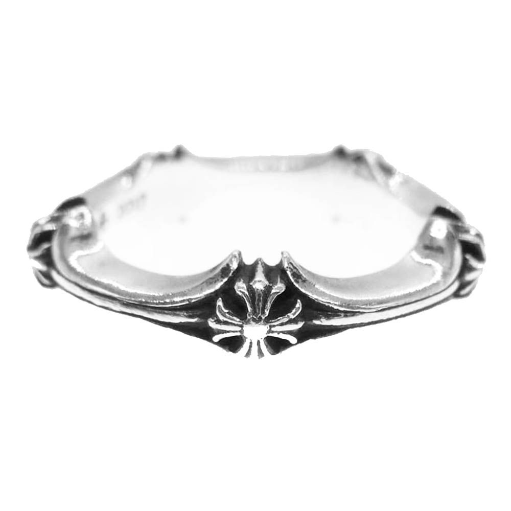 CHROME HEARTS クロムハーツ 原本無 PLUS-BONE RING CHプラス＆ボーン リング シルバー系 15号