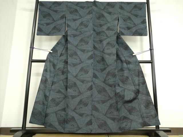 平和屋着物○結城紬 枝花文 正絹 逸品 未使用 DAAU5607ps