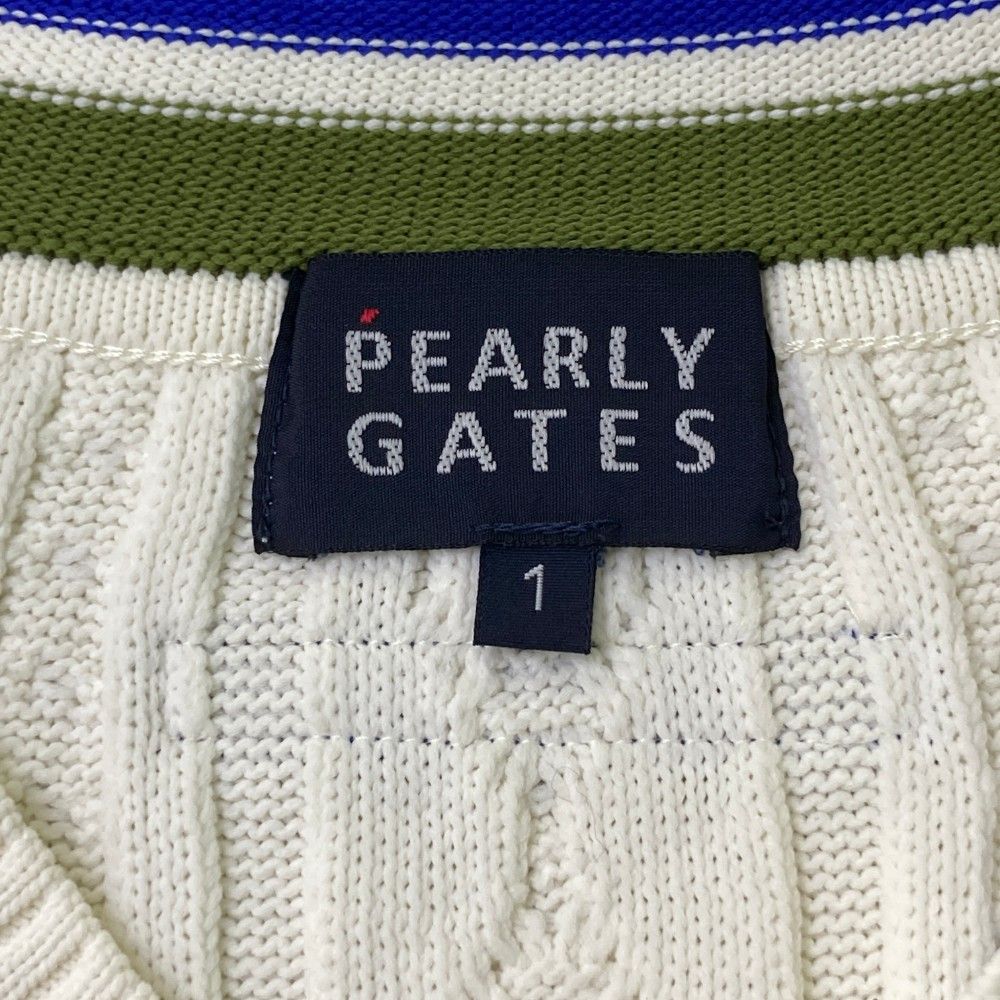 PEARLY GATES - PEARLY GATESパーリーゲイツ　ニット　ジャケット　レディース　サイズ1 光栓フルジップニットジャケット | PEARLY GATES（パーリー