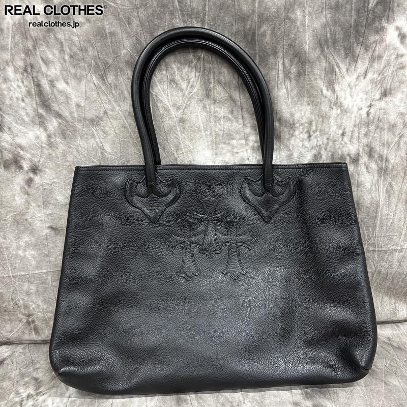 CHROME HEARTS/クロムハーツ TOTE W SNP 3CEME/3セメタリートート レザートートバッグ