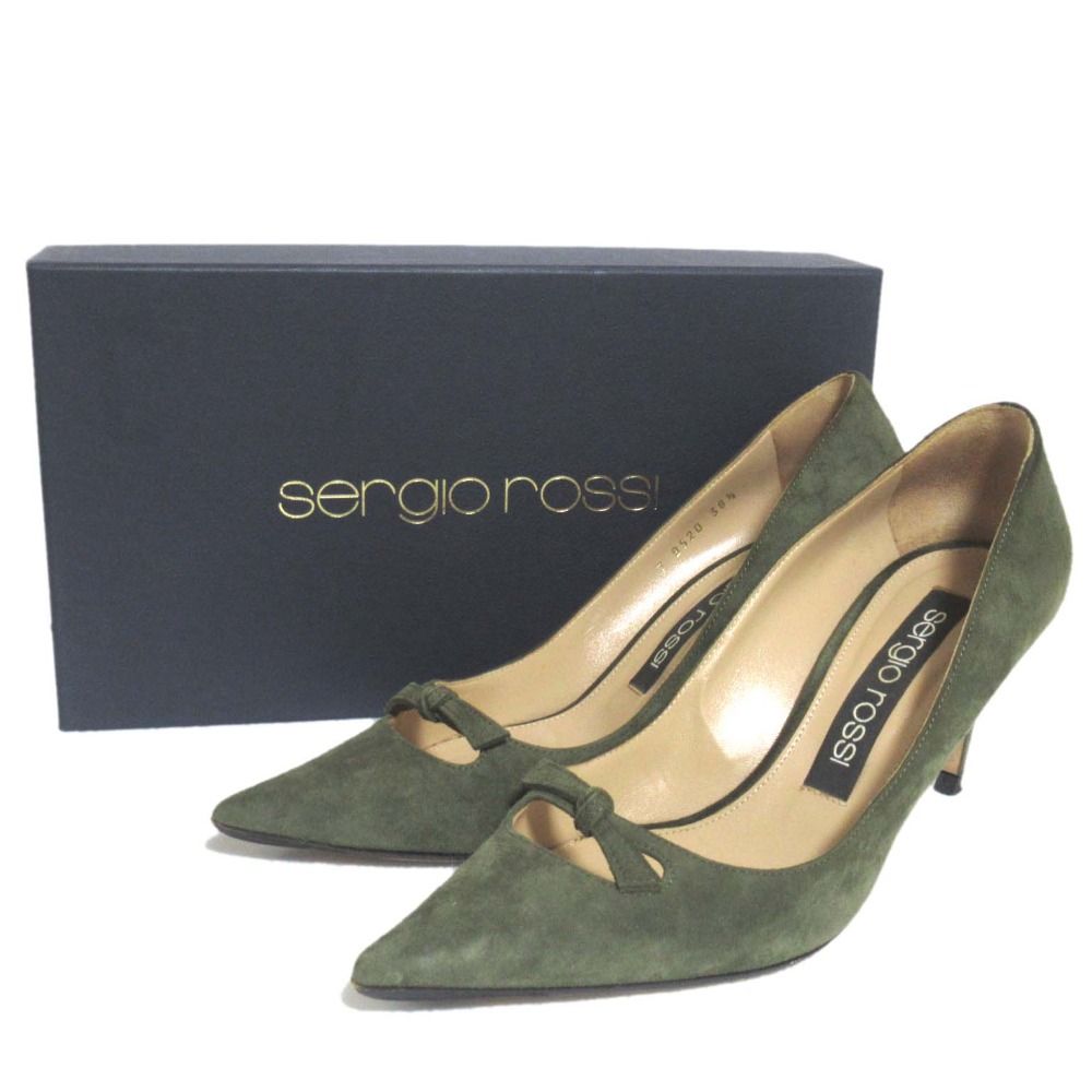 リボン パンプス