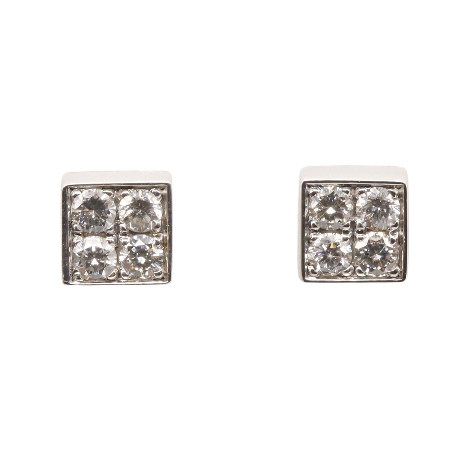 人気 ブランド チェック ブルガリ BVLGARI ピアス ルチア ピアス ダイヤ K18WG（ホワイト イヤリング、ピアス