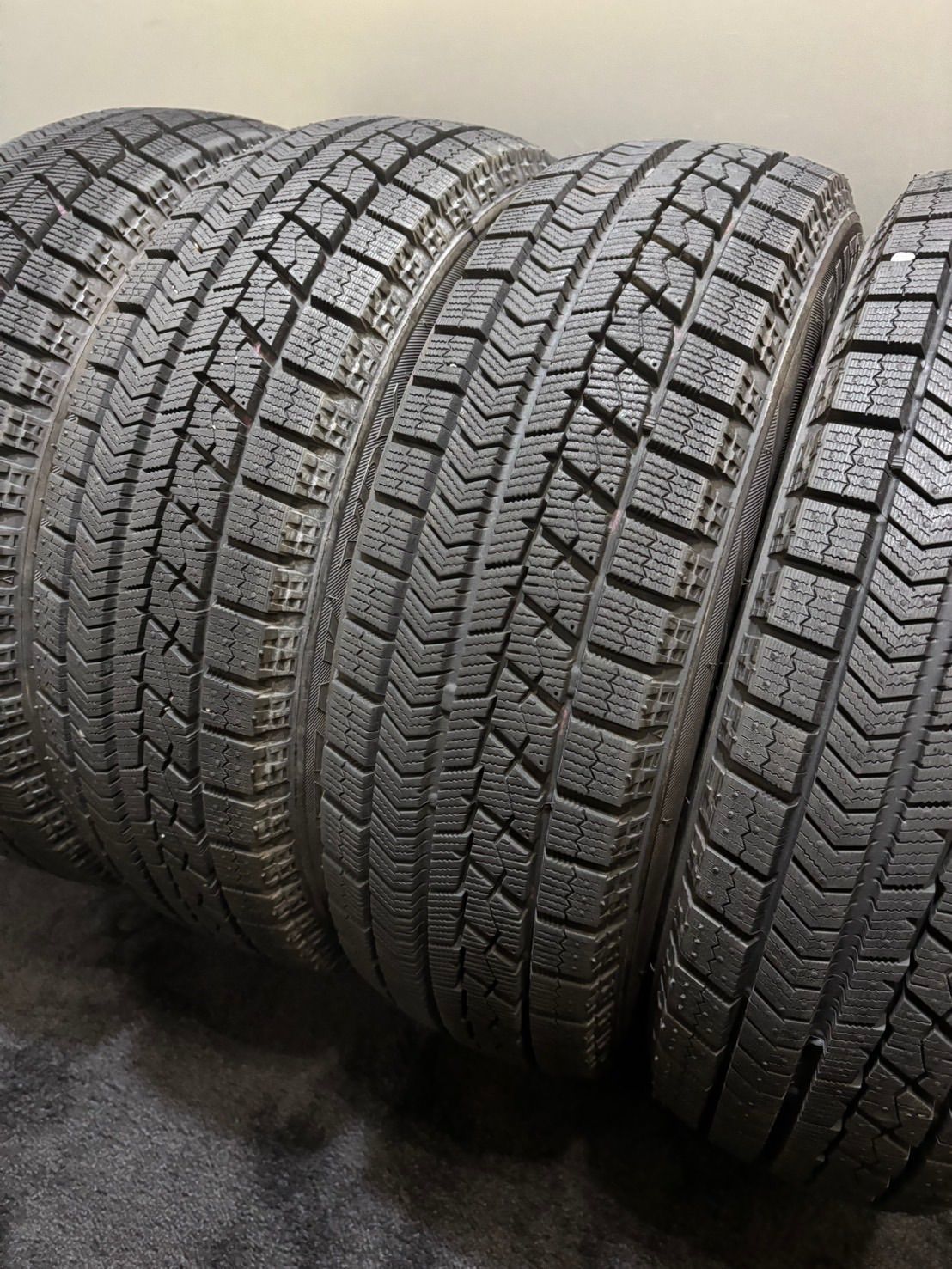 倉庫 155|65R13 BRIDGESTONE|VRX 18年製 スタッドレス 4本 ブリヂストン ブリザック ワゴンR ライフ ムーヴ タント 南1-I216