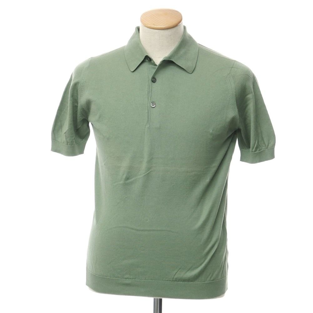 100％本物 JOHN SMEDLEY オリーブグリーン ポロシャツ Lサイズ トップス