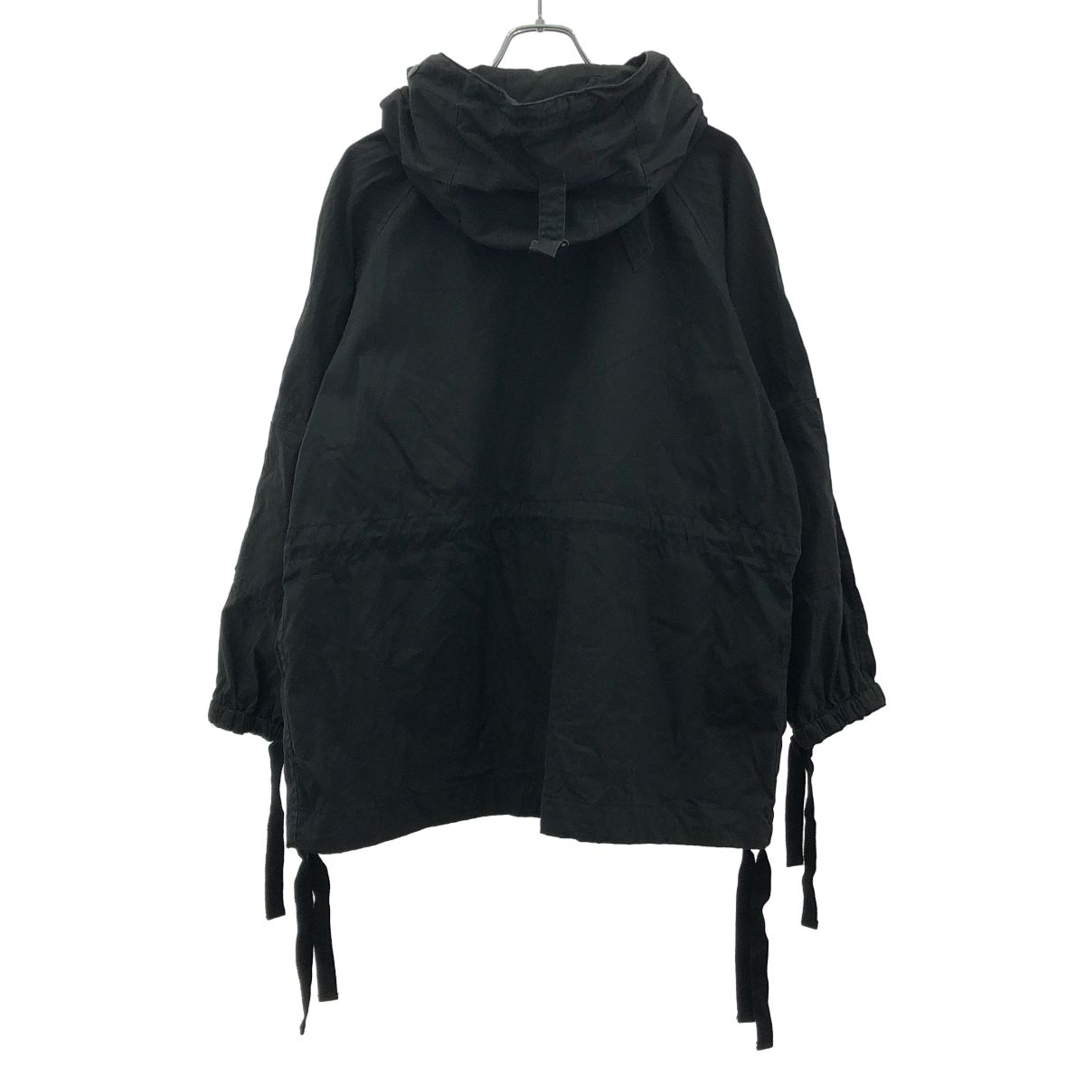 HYKE - HYKE N/C MILITARY JACKET 黒 サイズ2 HYKE N/C MILITARY JACKET 黒 サイズ2（HYKE ミリタリー