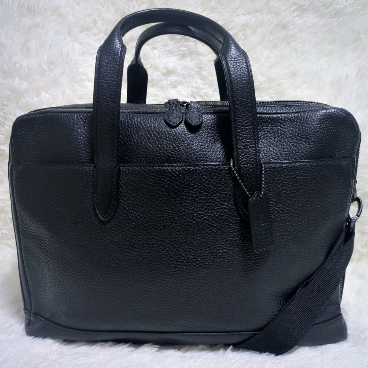 未使用美品✨ COACH ブリーフケース 2way 2室 多収納 大容量 マチ大 A4 
