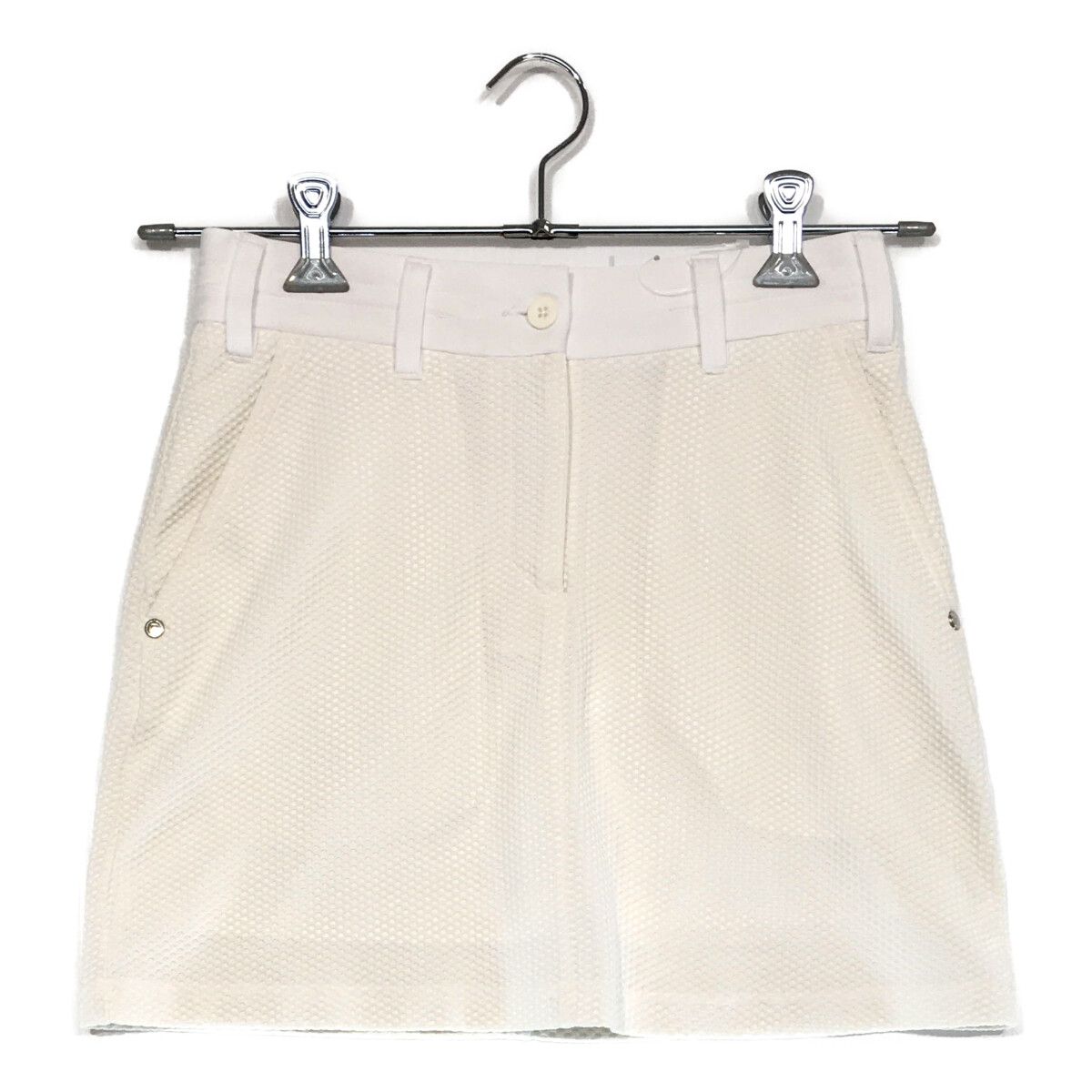 BRIEFING - coco 中古 ブリーフィング BRIEFING レディース スカート XS 白 ホワイト 小さい メッシュ素材 中古 レディース ブリーフィング BRIEFING スカート XS 白