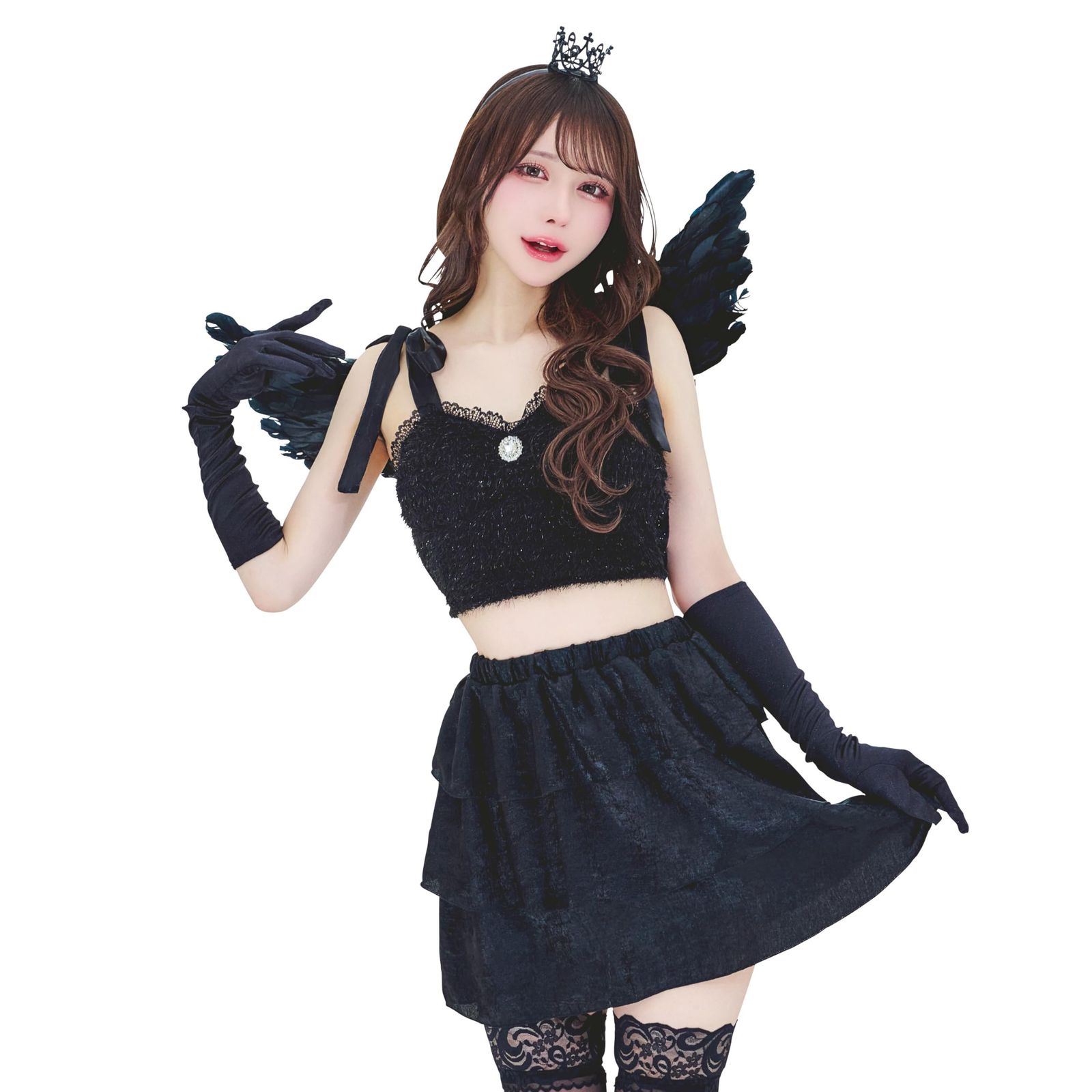 クリアストーン Clearstone ノアールヴェール コスプレ ハロウィン 堕天使 レディース ブラック