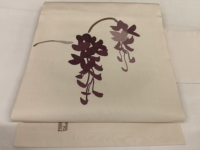 平和屋着物○塩瀬 日展染色作家 高久空木 ろうけつ染 九寸名古屋帯