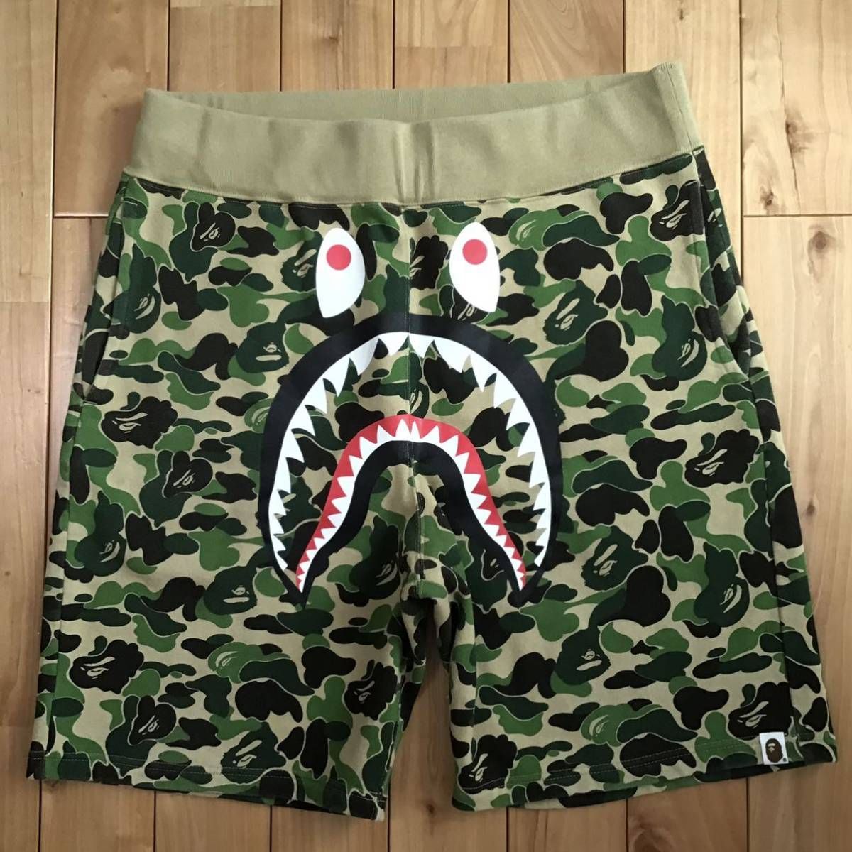 ☆XL☆ ABC camo シャーク ハーフパンツ a bathing ape BAPE shark