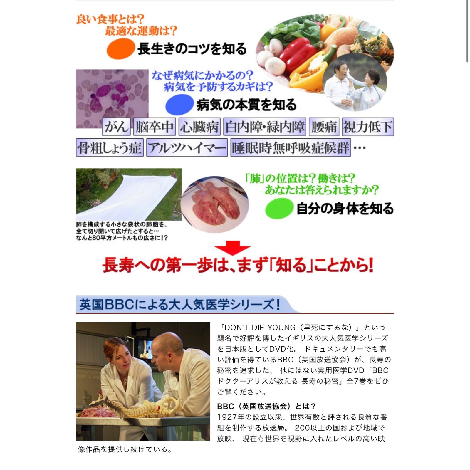 DVD 長寿の秘密 7巻　新品未開封　ユーキャン ユーキャン BBC ドクターアリスが教える 長寿の秘密 DVD全7巻