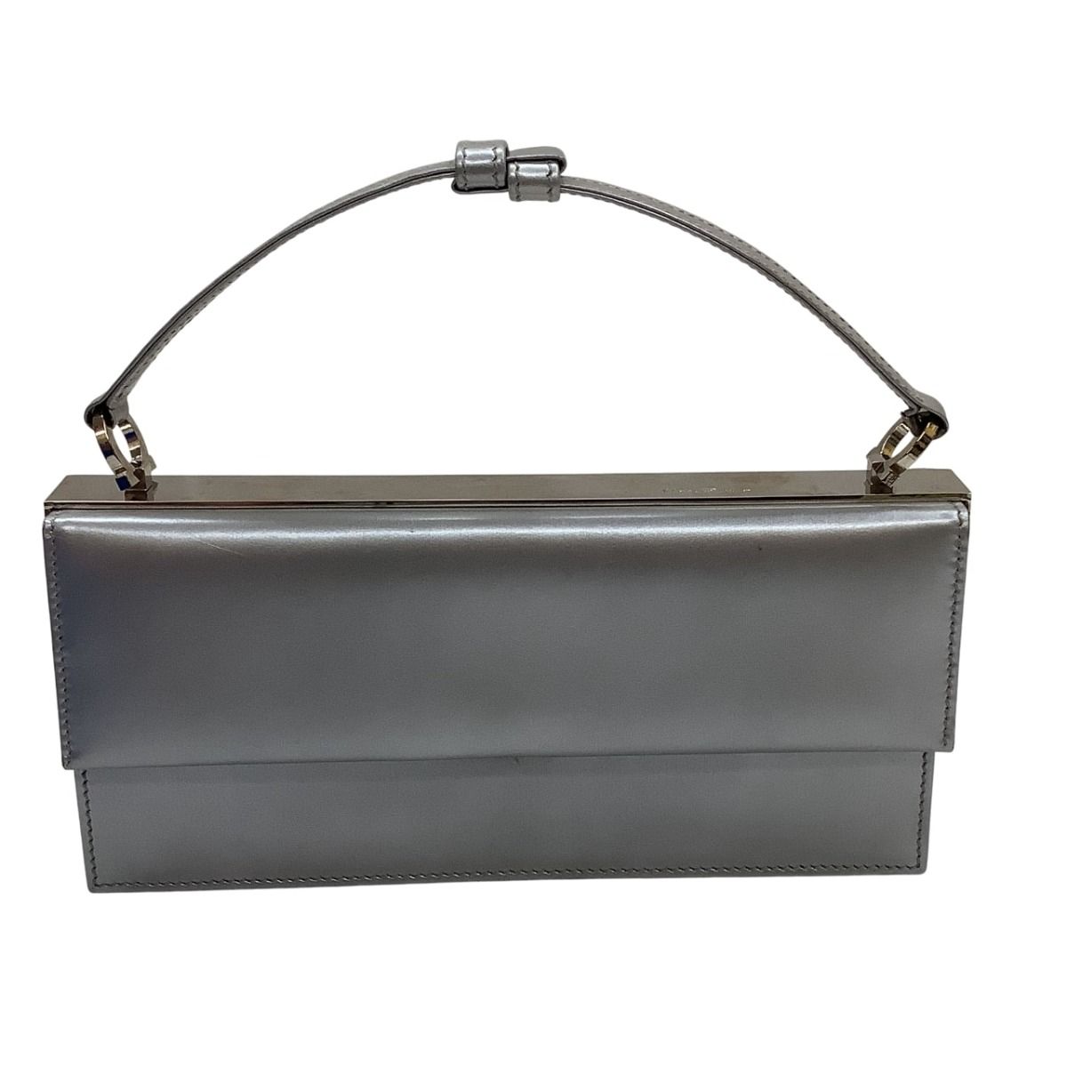 ♪♪Salvatore Ferragamo サルヴァトーレフェラガモ レディース ミニバッグ ハンドバッグ パーティーバッグ シルバー