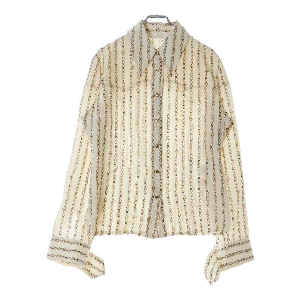 クロエ　Chloe 長袖　コットン　カフス　シャツ　36 D6298 Chloe クロエ Chloe 長袖 コットン カフス シャツ 36 D6298