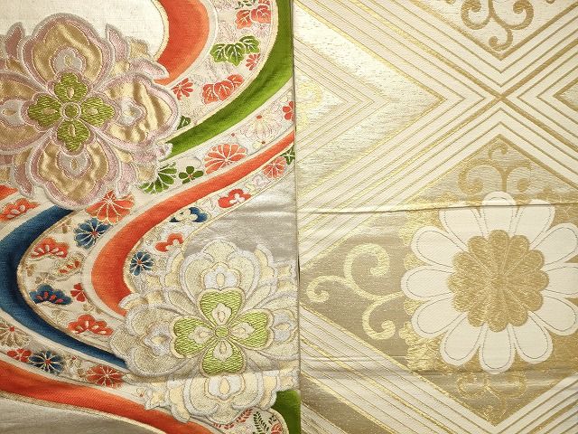 平和屋本店□袋帯 西陣 まとめて100点 向かい鶴 孔雀 蝶 更紗 花柄 宝