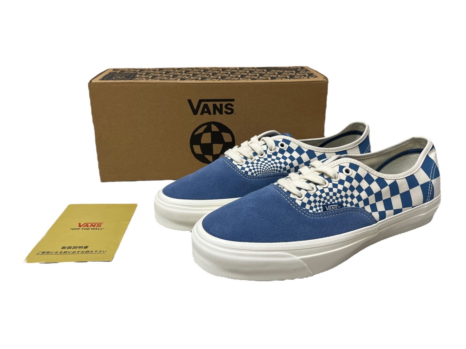 VANS (バンズ) AUTHENTIC REISSUE 44 RADIAL CHECKERBOARD スニーカー VN000CW21P0 30cm US12 ネイビー メンズ/065