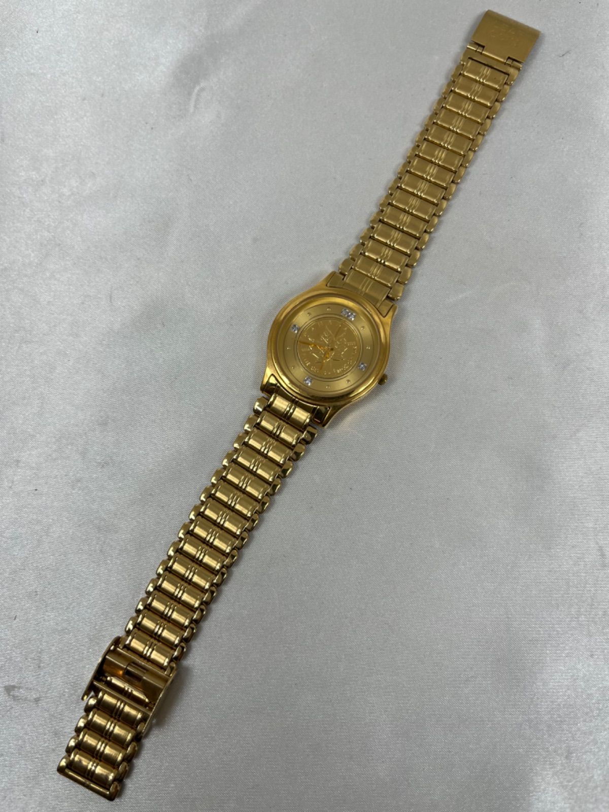 メイプルリーフ金貨埋込 腕時計 中古 ELGIN - エルジン カナダメイプル