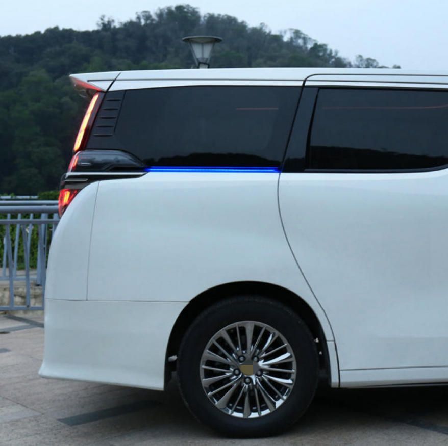 30系エルファ七色レールライトAlphardステアリングLEDスイムライト車両パーツ改造です