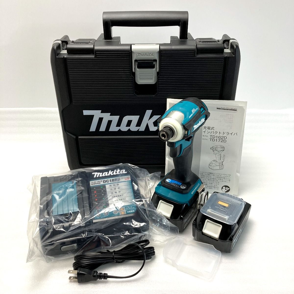MAKITA マキタ 充電式インパクトドライバ TD172DRGX ブルー バッテリー2個 完備