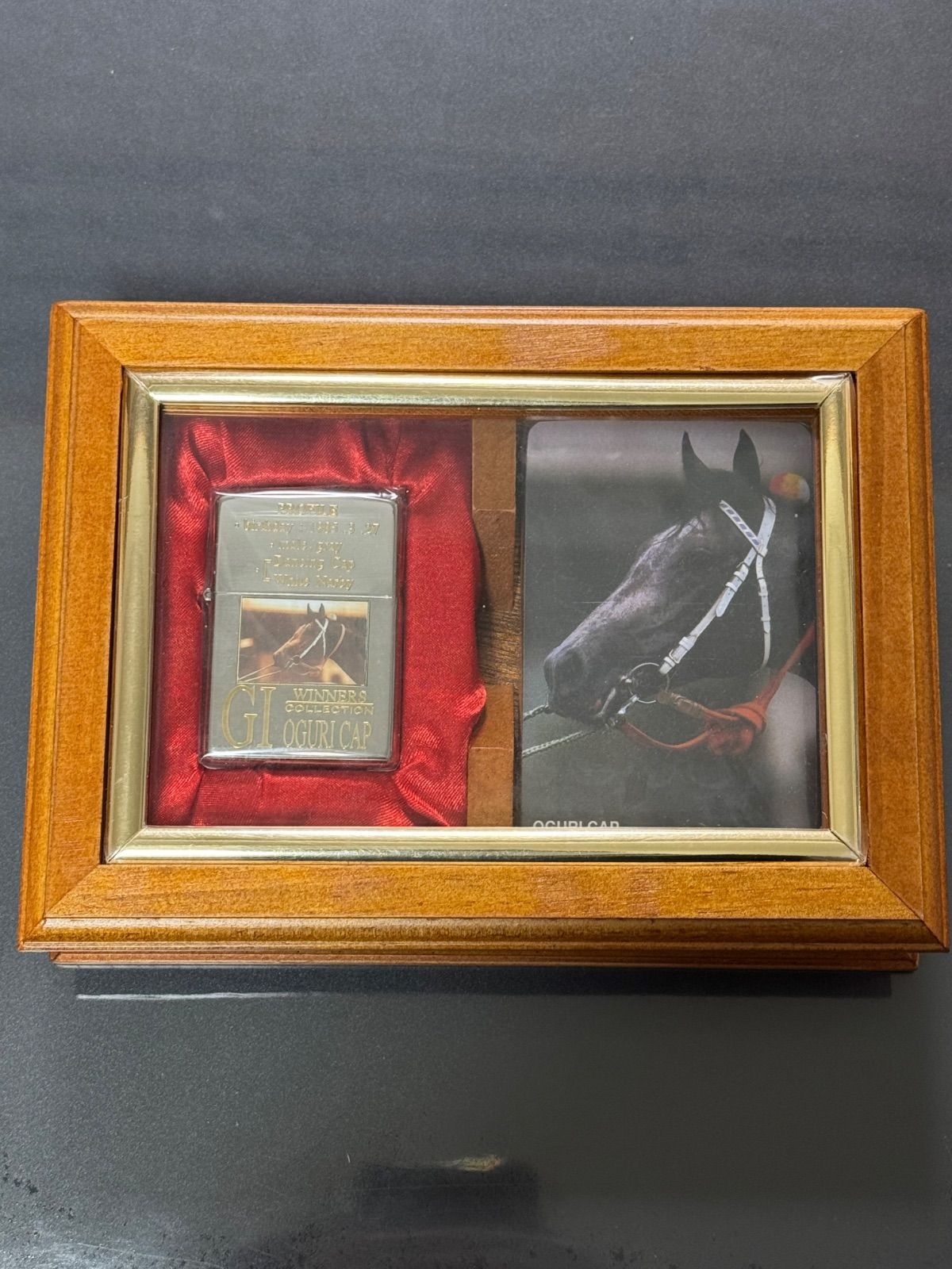 レア 希少 ZIPPO オグリキャップ GI OGURICAP 箱入り ☆未使用品☆オグリキャップ 限定 Zippo ジッポ 木箱付 Oguri Cap