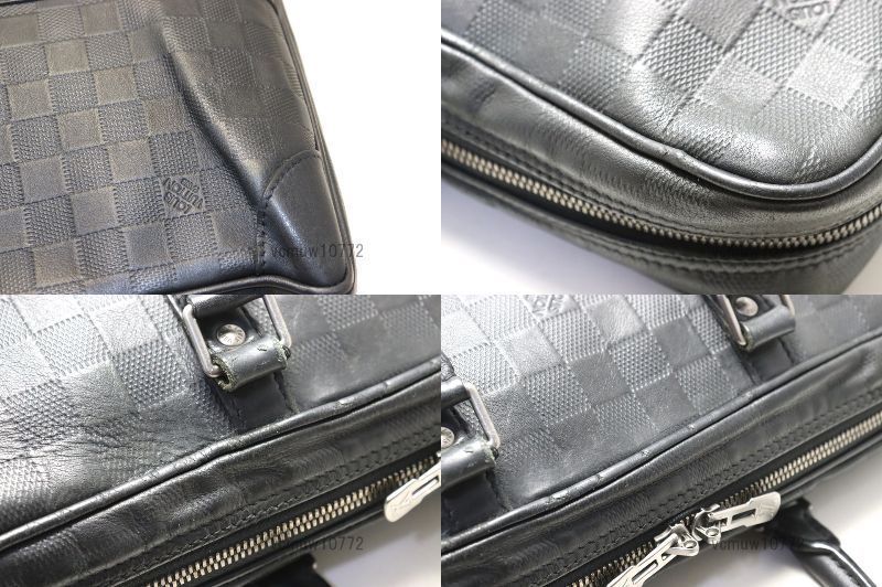 近年モデル希少美中古□LOUIS VUITTON ダミエアンフィニ PDV レザー