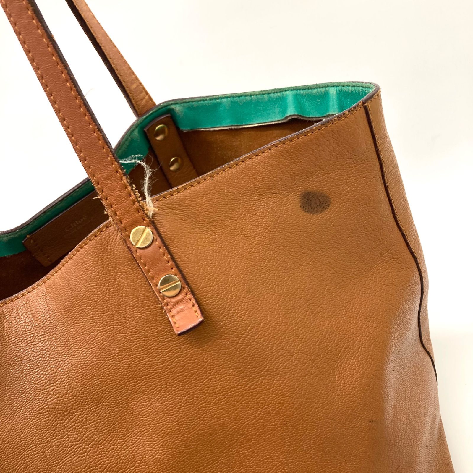 🌟最終価格🌟【Chloé】クロエ トートバッグ レザー ブラウン 大容量 