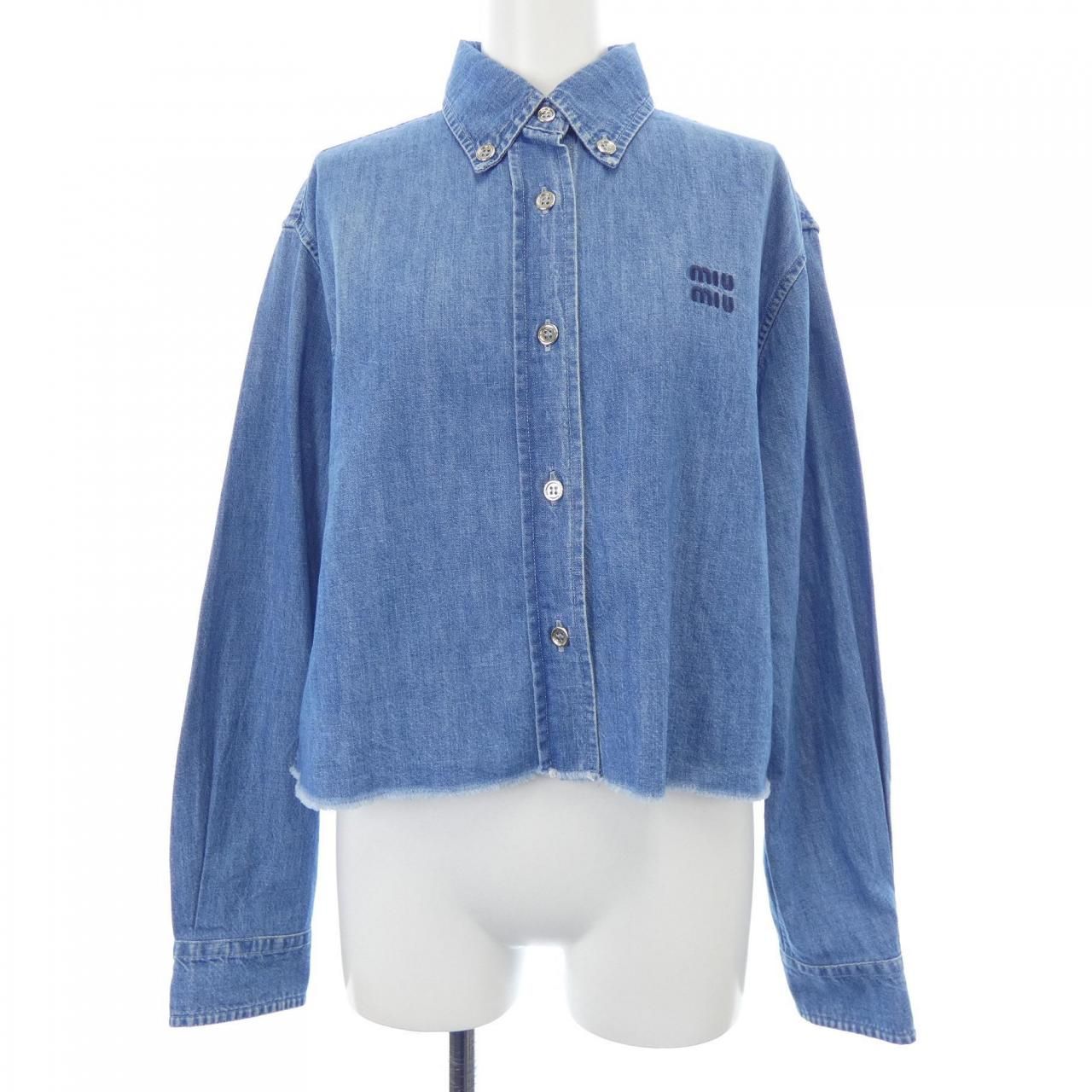 ミュウミュウ MIU MIU シャンブレーシャツ GWC104 S232 1294 シャツ
