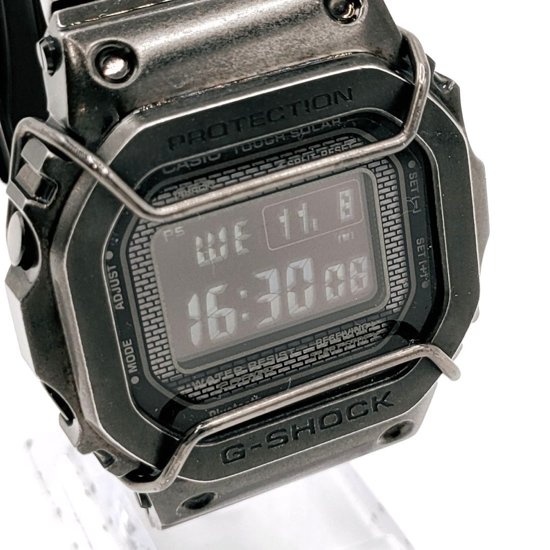 中古良品】CASIO G-SHOCK フルメタル エイジド加工 デジタル 電波