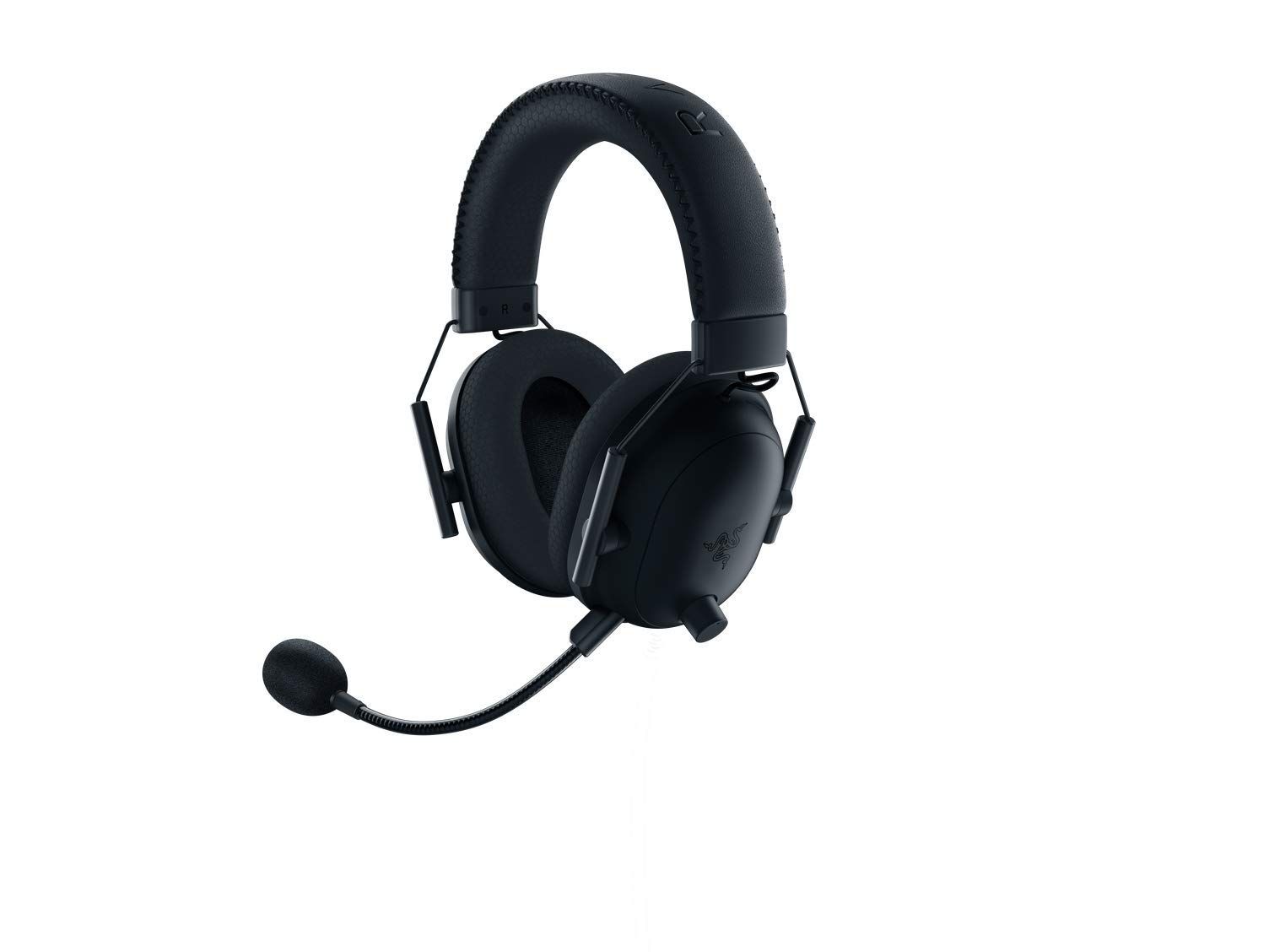 Razer ワイヤレス ゲーミングヘッドセット BlackShark V2 Pro 3.5mmアナログ THX 7.1ch 立体音響 チタンコート50mmドライバー 単一指向性マイク ノイズキャンセリング 軽量320g PC ワイヤレス-有線 | ブラック