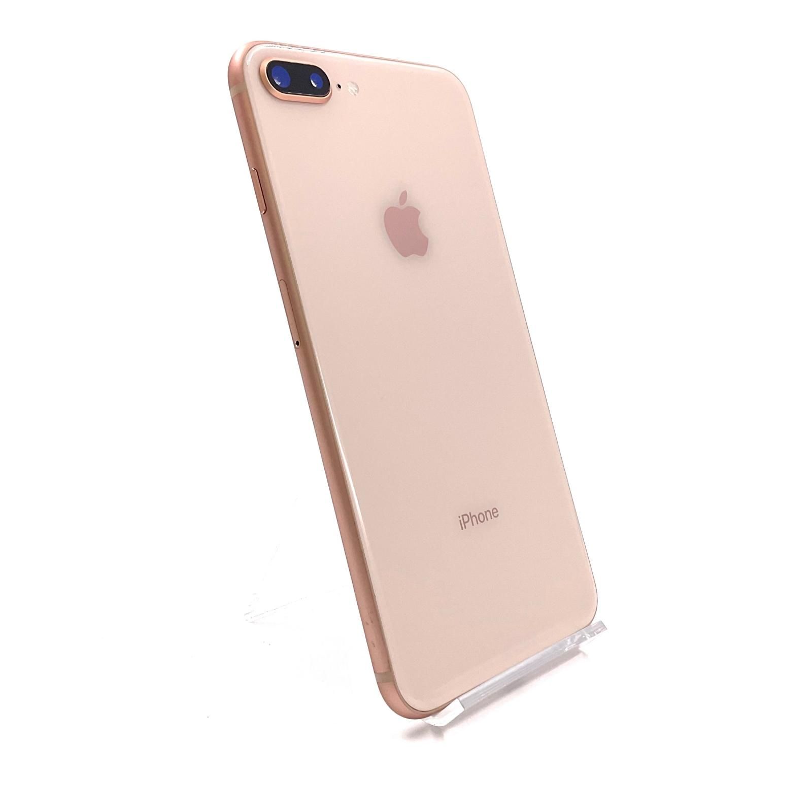 【全額返金保証】【最速発送】Apple iPhone 8 Plus 64GB ゴールド au 白ロム 動作確認済 98%