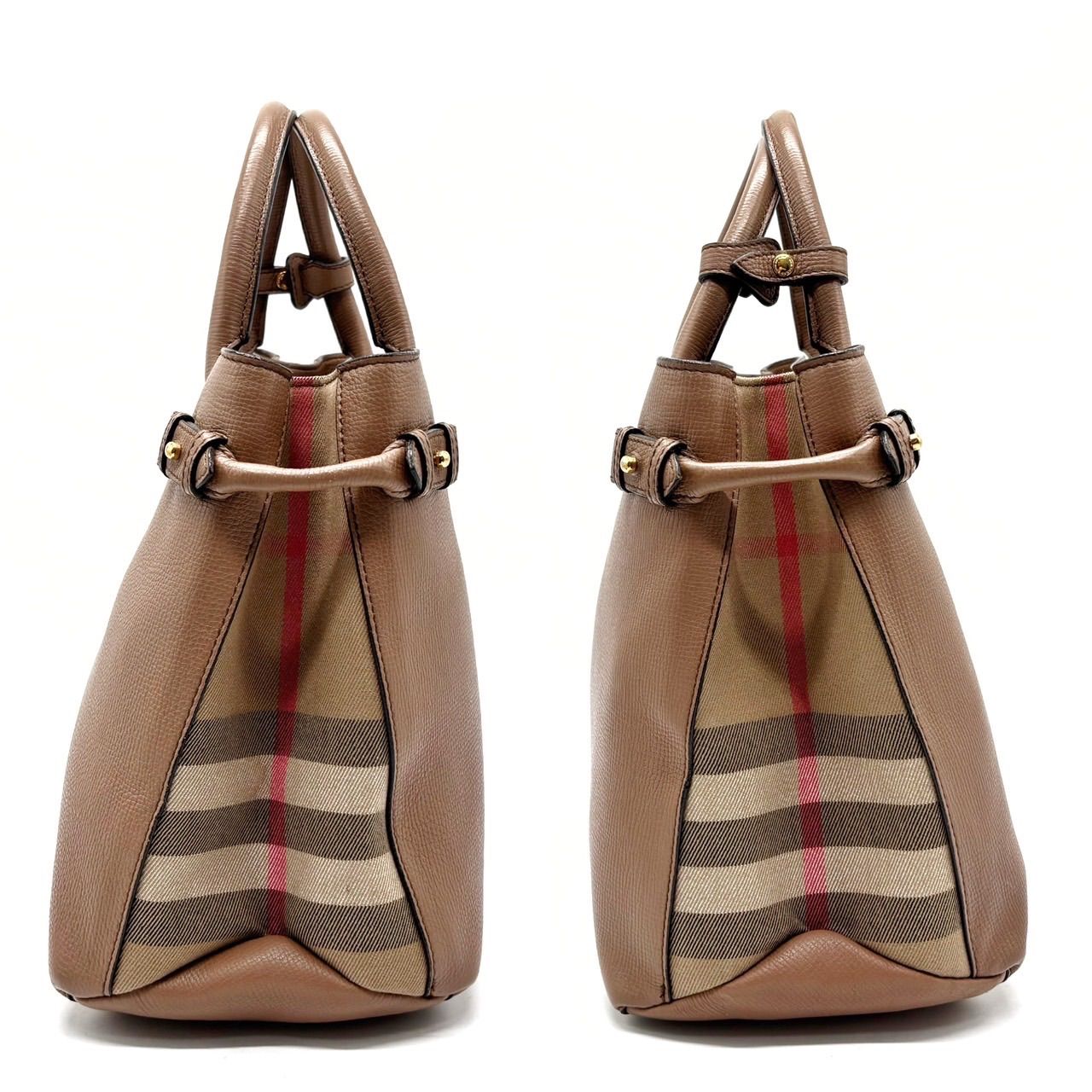 BURBERRY バーバリー トートバッグ レザー ブラウン 茶