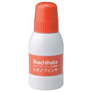 まとめ シヤチハタ スタンプ台 補充インキ 40ml 朱色 SGN-40-OR 1個